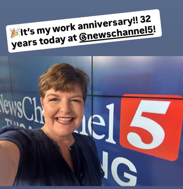 Jennifer celebrating 32 years at NewsChannel 5